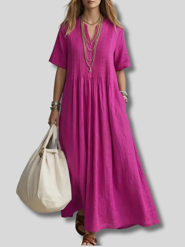 Lola | Pintuck Maxi Dress