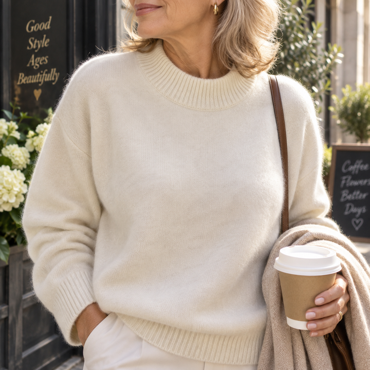 Alistair | Ribbed Mock-Neck Knit Jumper