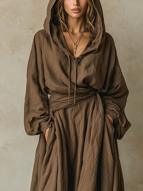 Rowena | Relaxed Hooded Maxi Dress
