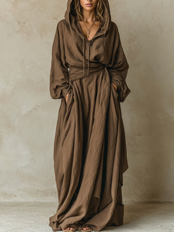 Rowena | Relaxed Hooded Maxi Dress