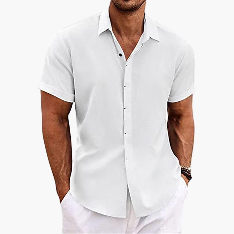 Oliver | Short-Sleeve Linen Shirt