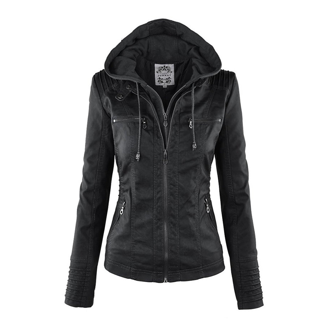 Teagan | Hooded Moto Jacket