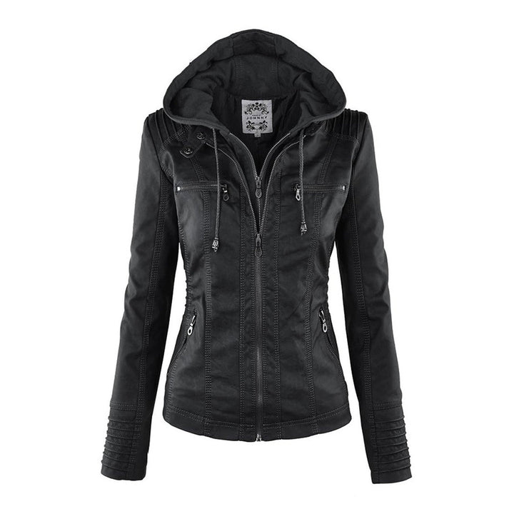 Teagan | Hooded Moto Jacket