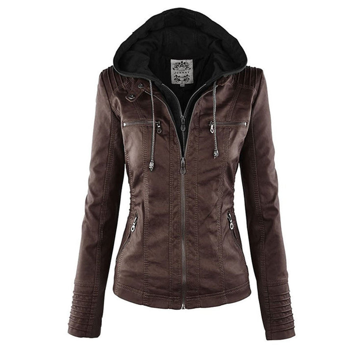 Teagan | Hooded Moto Jacket