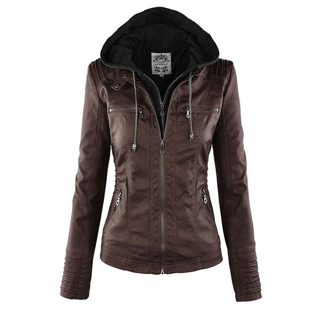 Teagan | Hooded Moto Jacket