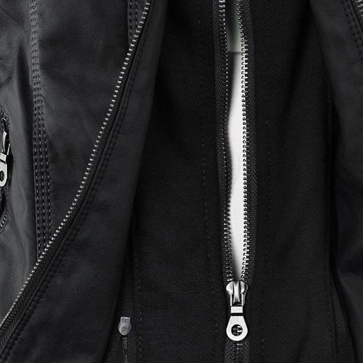 Teagan | Hooded Moto Jacket