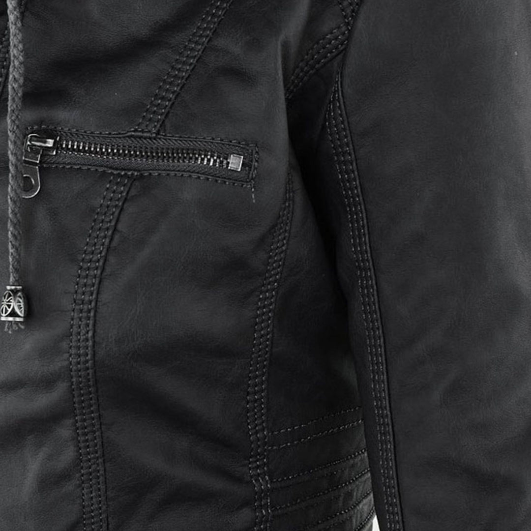 Teagan | Hooded Moto Jacket