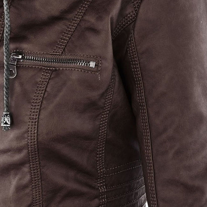 Teagan | Hooded Moto Jacket