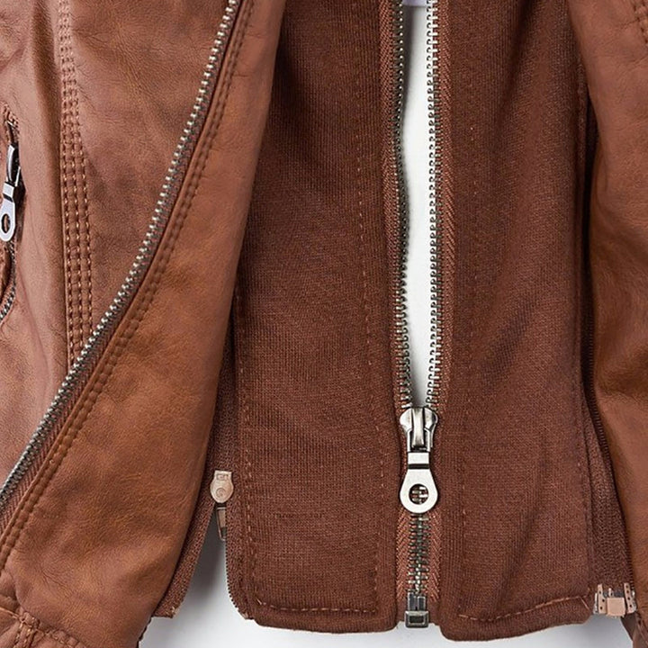 Teagan | Hooded Moto Jacket
