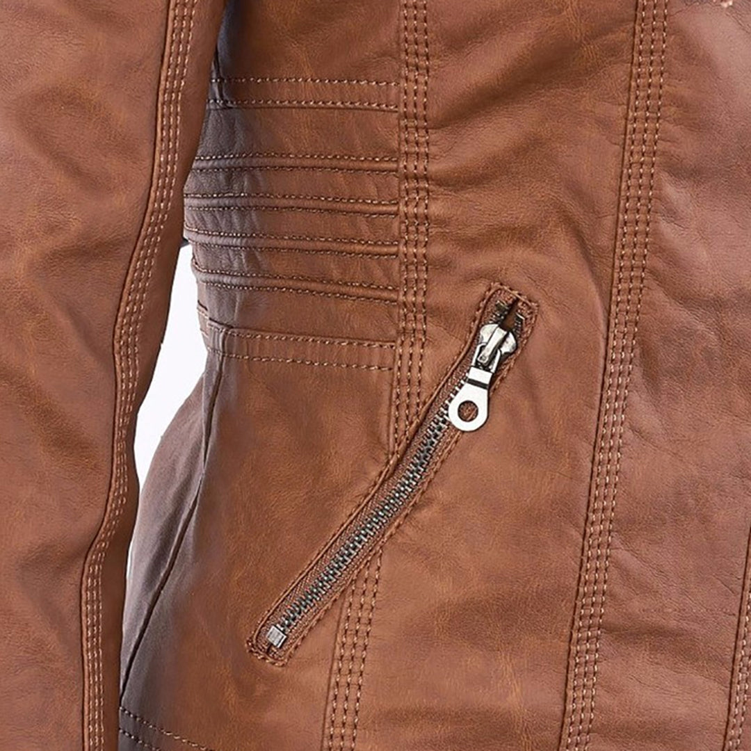 Teagan | Hooded Moto Jacket