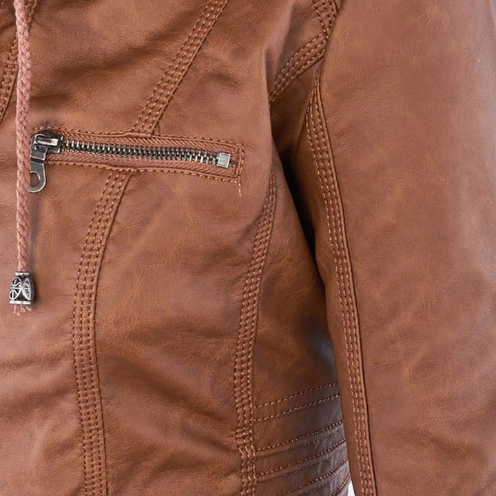 Teagan | Hooded Moto Jacket