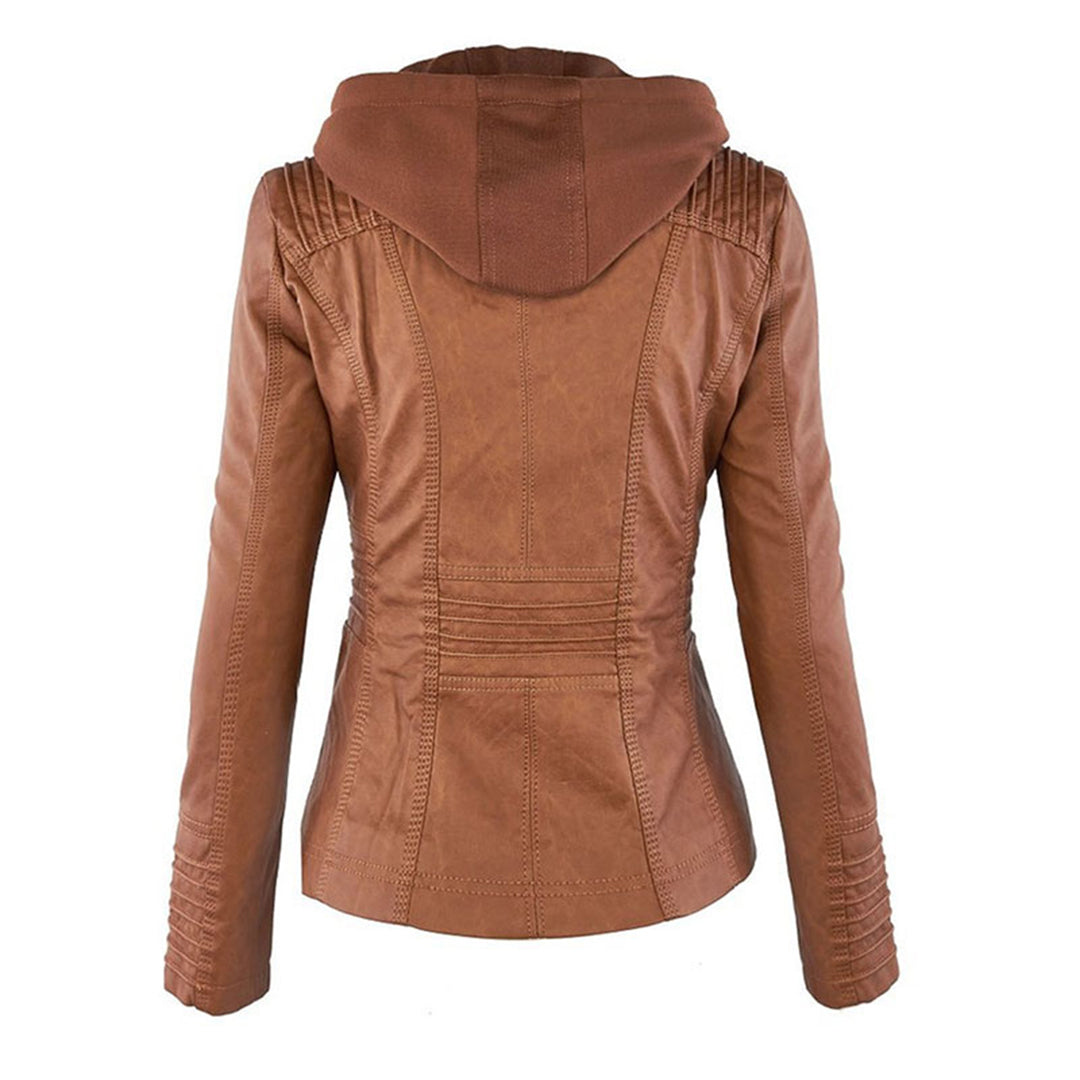 Teagan | Hooded Moto Jacket