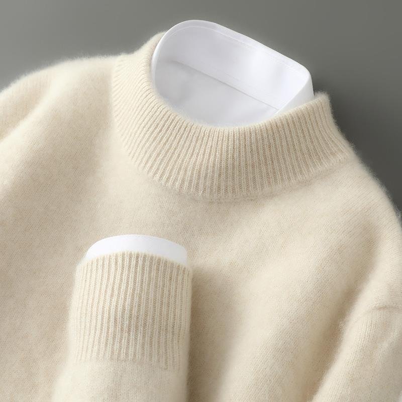 Alistair | Ribbed Mock-Neck Knit Jumper