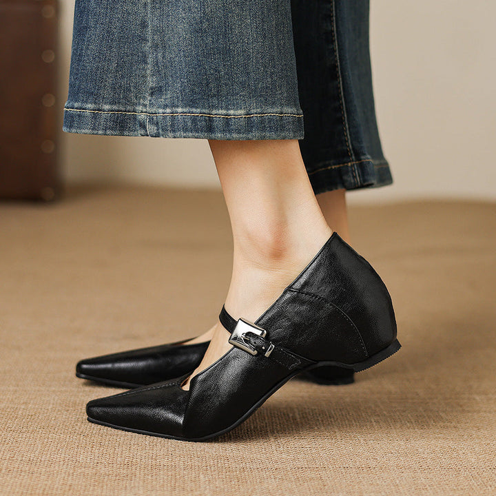 Selma | Pointed-Toe Mary Jane Flat