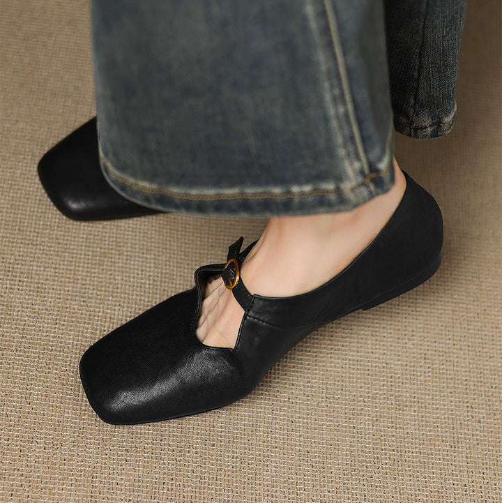 Maud | High-Vamp Mary Jane Flat