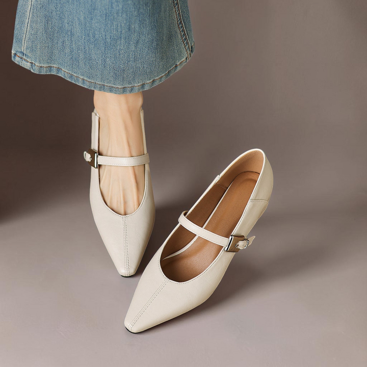 Selma | Pointed-Toe Mary Jane Flat