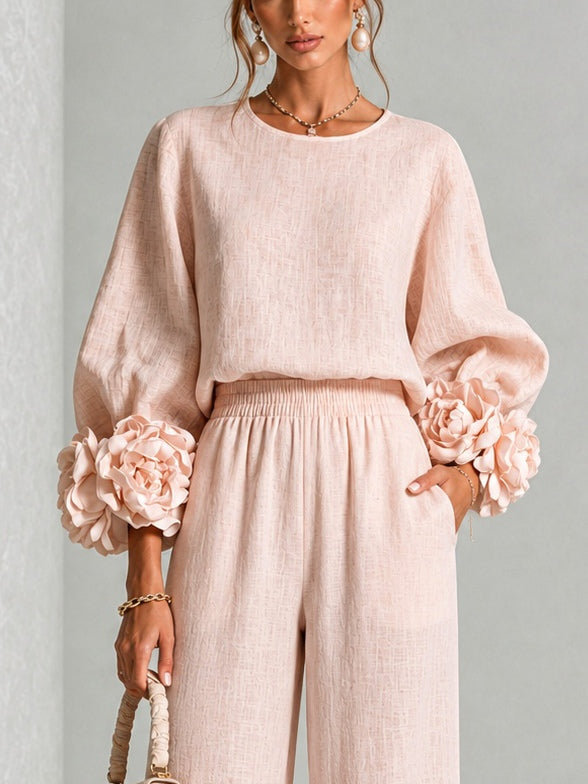 PEONY | FLORAL CUFF TWO-PIECE SET