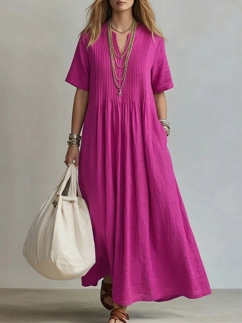 Lola | Pintuck Maxi Dress