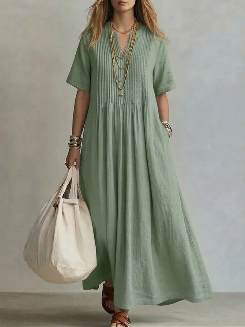 Lola | Pintuck Maxi Dress