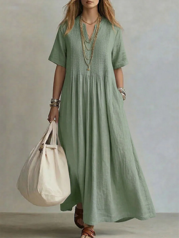 Lola | Pintuck Maxi Dress