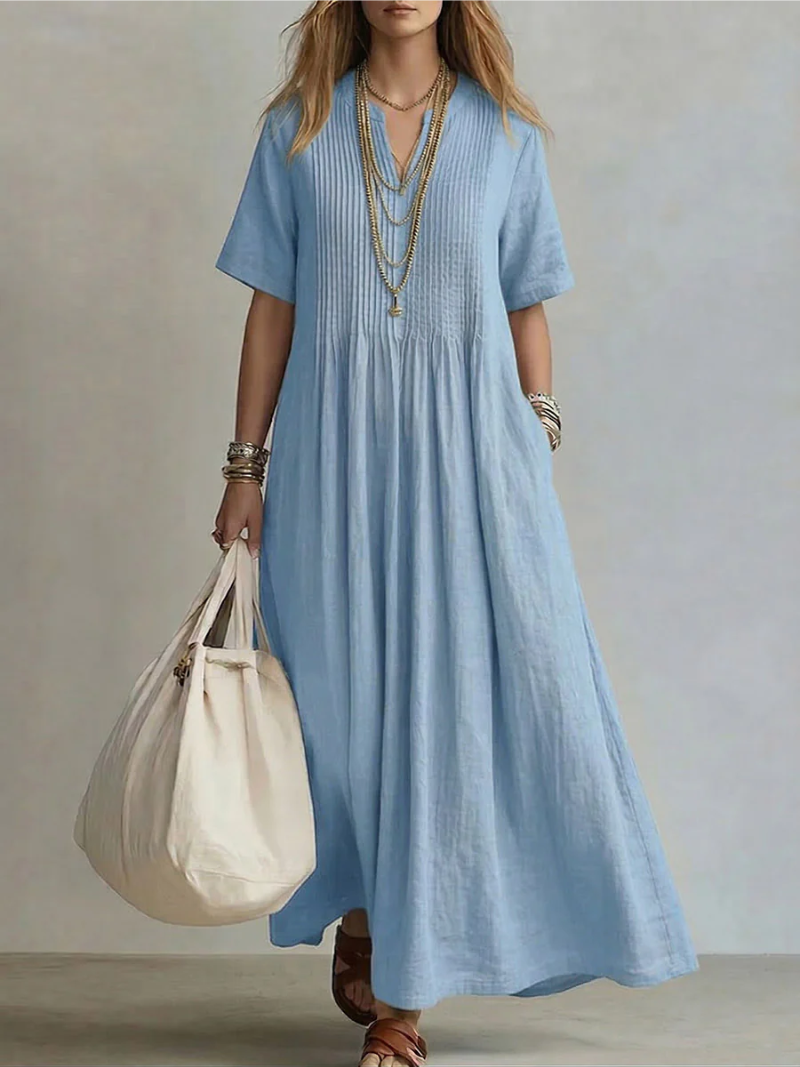 Lola | Pintuck Maxi Dress
