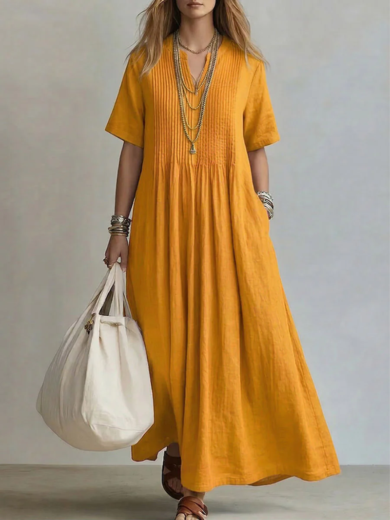 Lola | Pintuck Maxi Dress