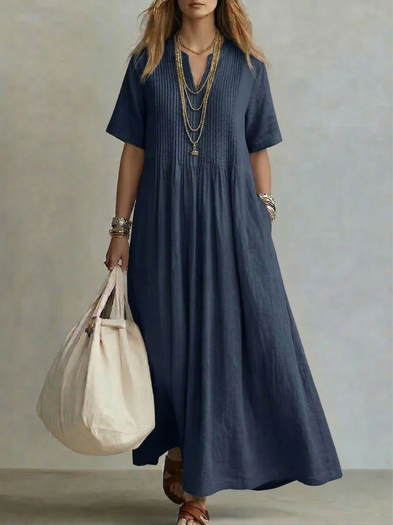 Lola | Pintuck Maxi Dress