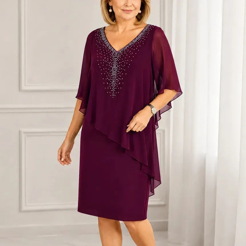 Verona | Elegant Draped Dress