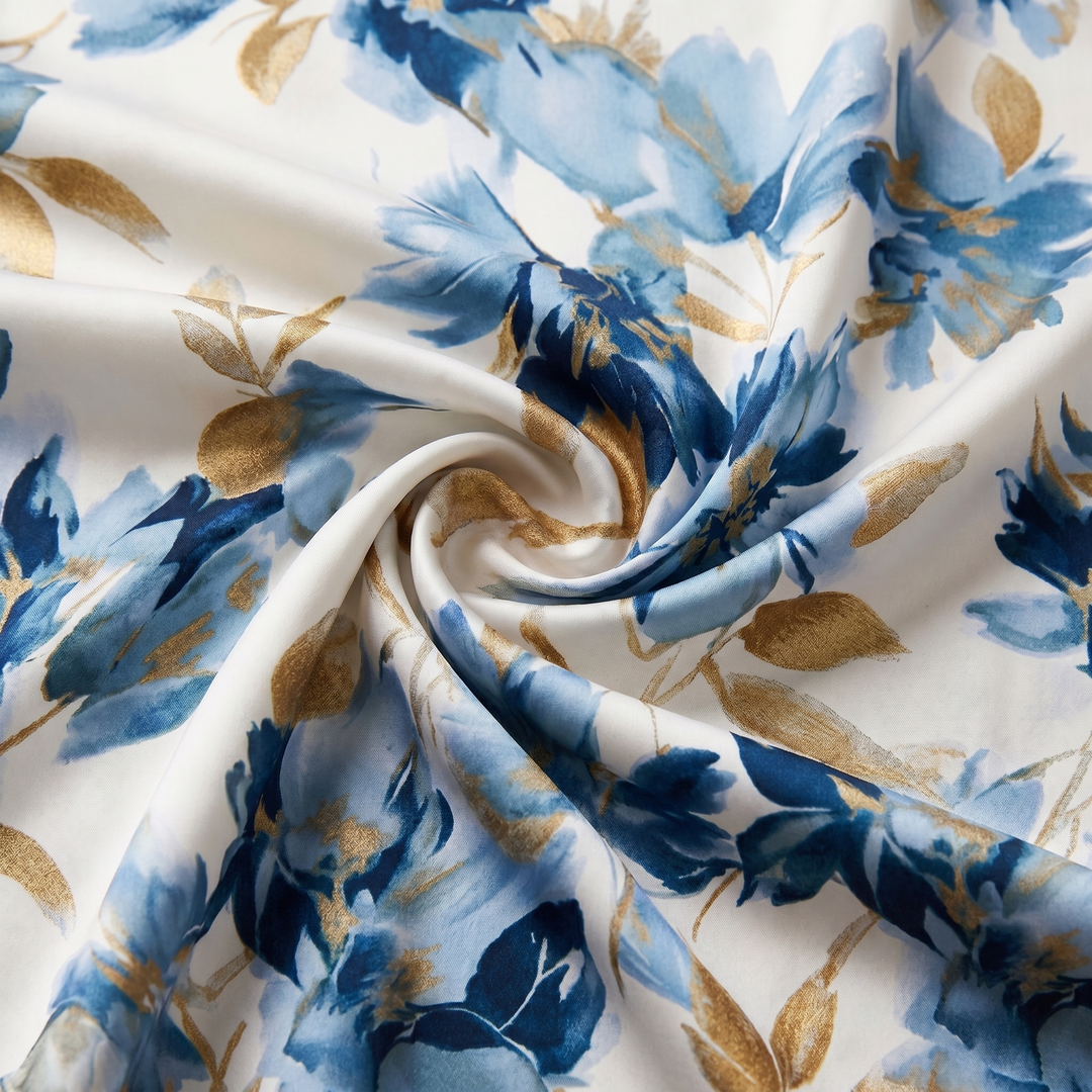 Delphine | Floral Wrap Waist Midi Dress