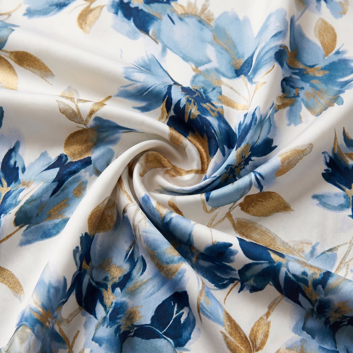 Delphine | Floral Wrap Waist Midi Dress